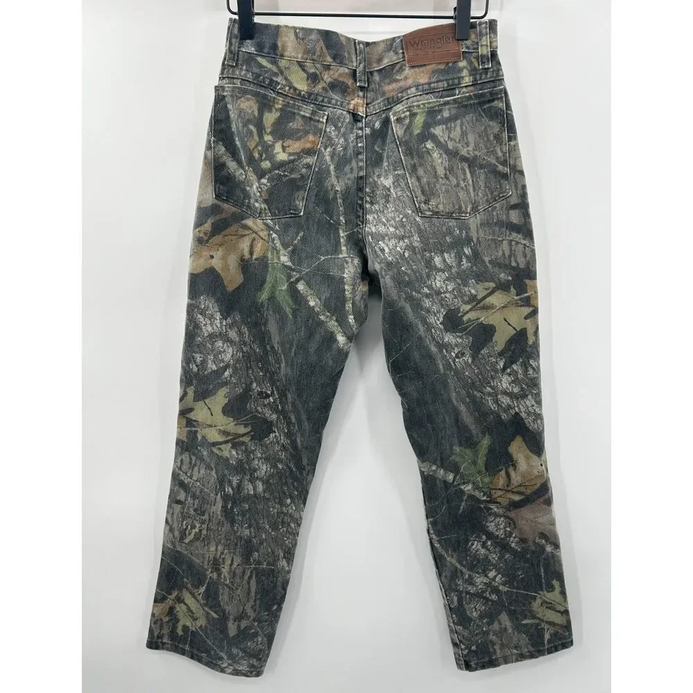 Vintage Wrangler Mossy Oak Camo Hunting Jeans Women 16 Camouflage Pant 26' waist